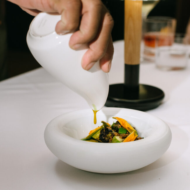 Plating Detail – Nic + Junior’s Tasting Menu